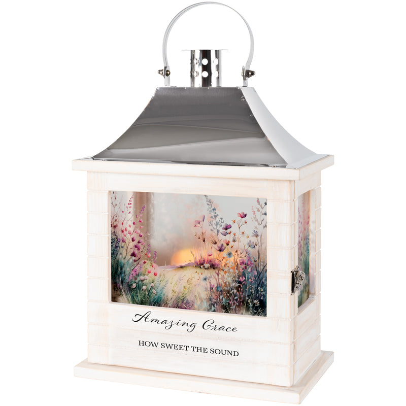 Lantern-LED-Wooden Slat-Amazing Grace