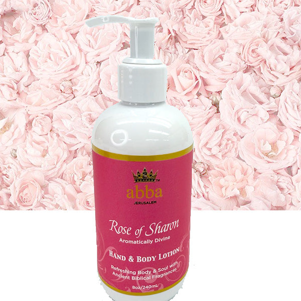 Hand & Body Lotion-Rose Of Sharon-w/pump-8 oz.-RS-L