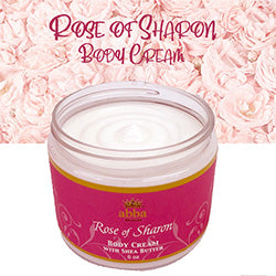 Body Cream with Shea Butter-Rose Of Sharon-6 oz.-RS-C