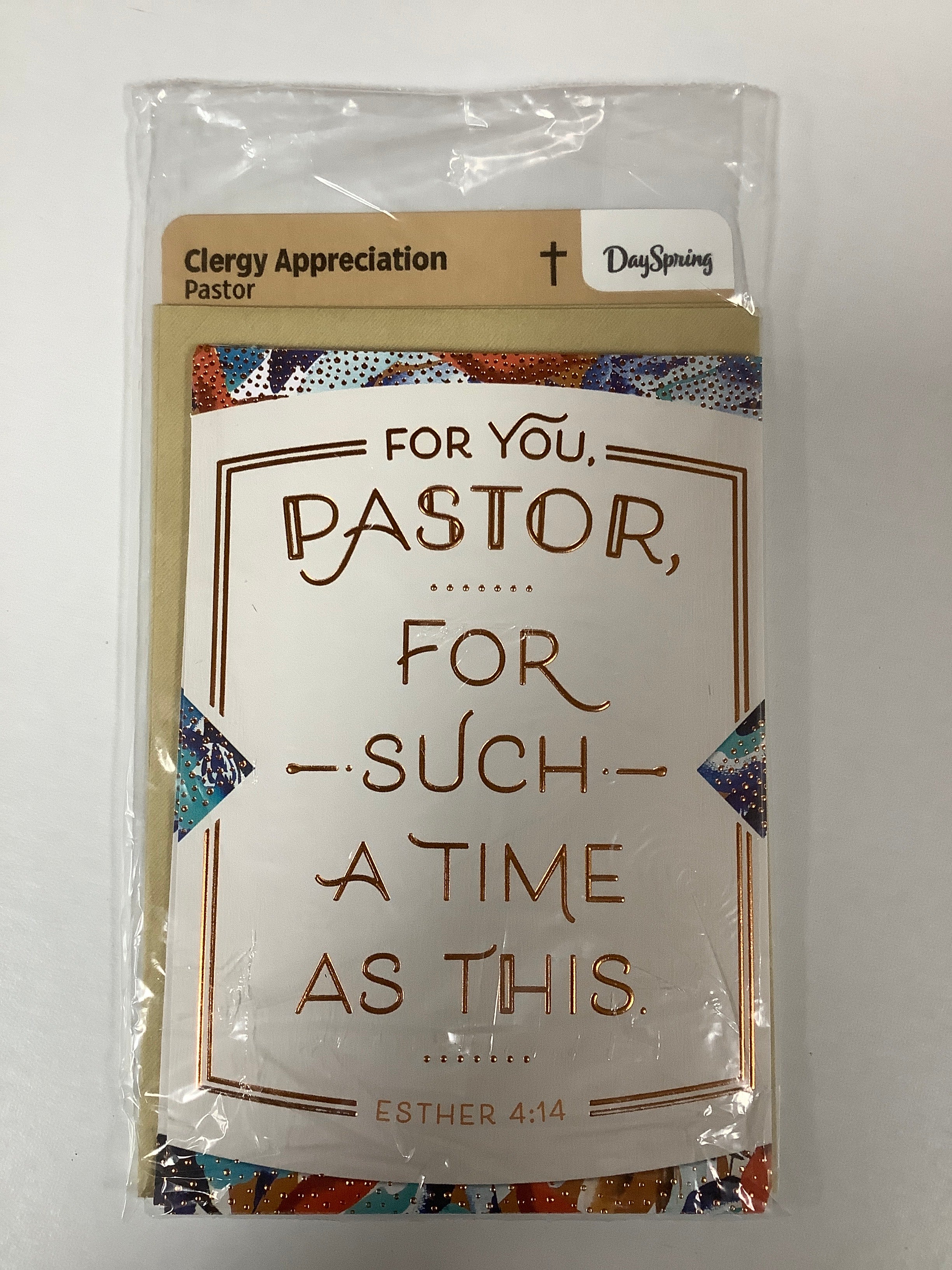 Card-Clergy Appreciation-Pastor-Lettering-U4464
