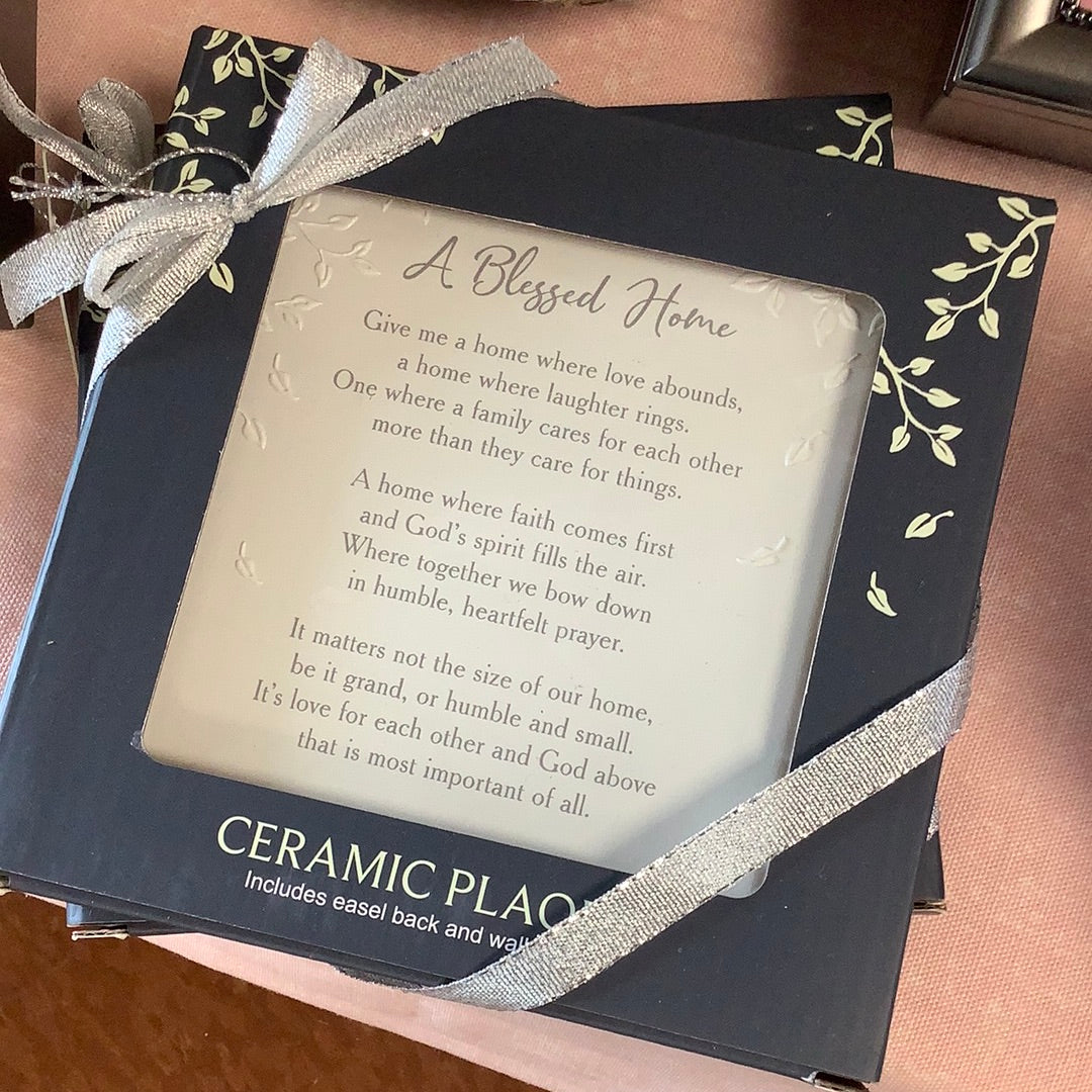 Plaque/Easel/A Blessed Home