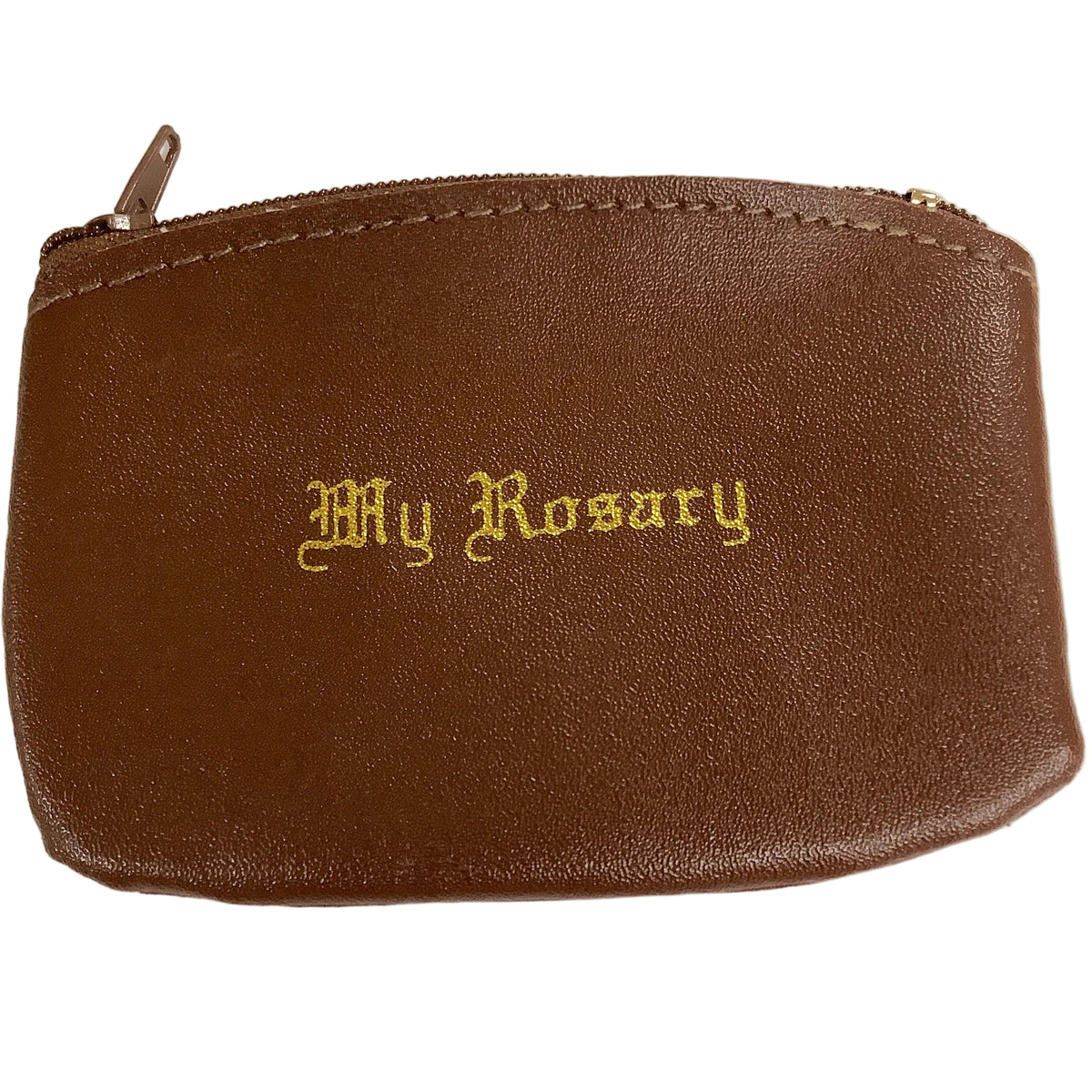 Rosary Case-Brown-Zipper