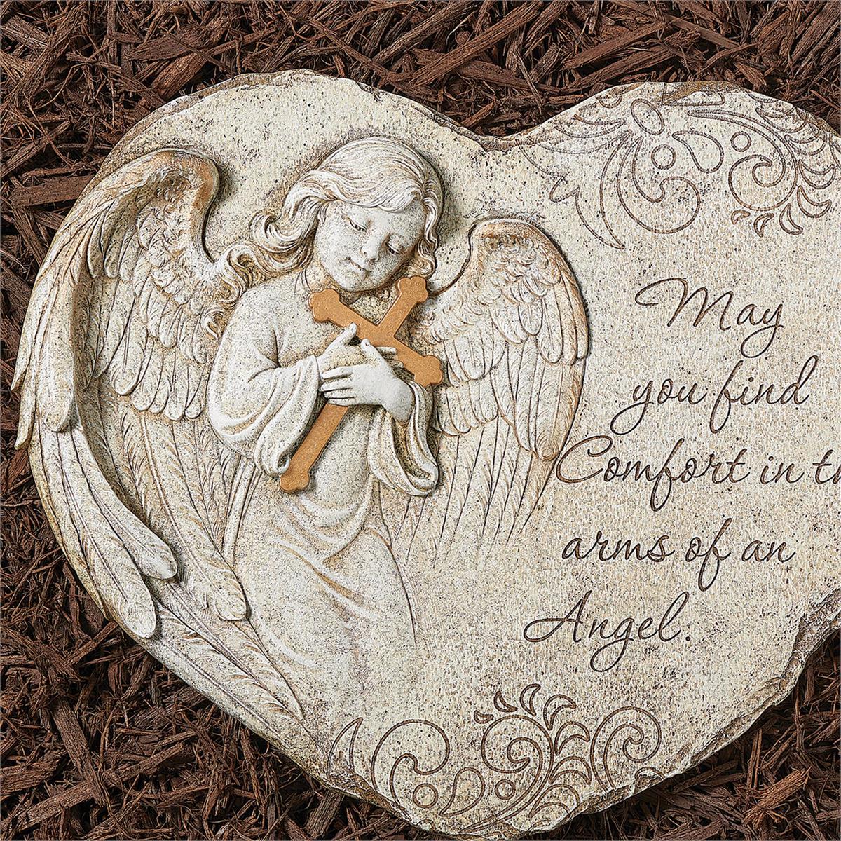 Garden Stone/Heart Shaped/Angel/11"