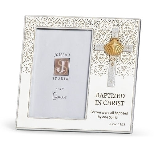 Frame-Baptized In Christ-White/Gold