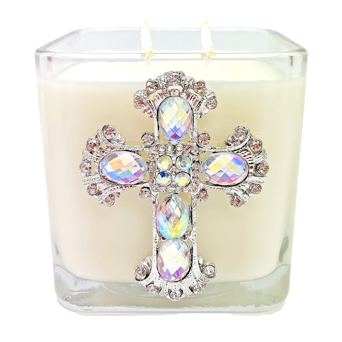 Candle-Jeweled Cross-Covenant Iridescent