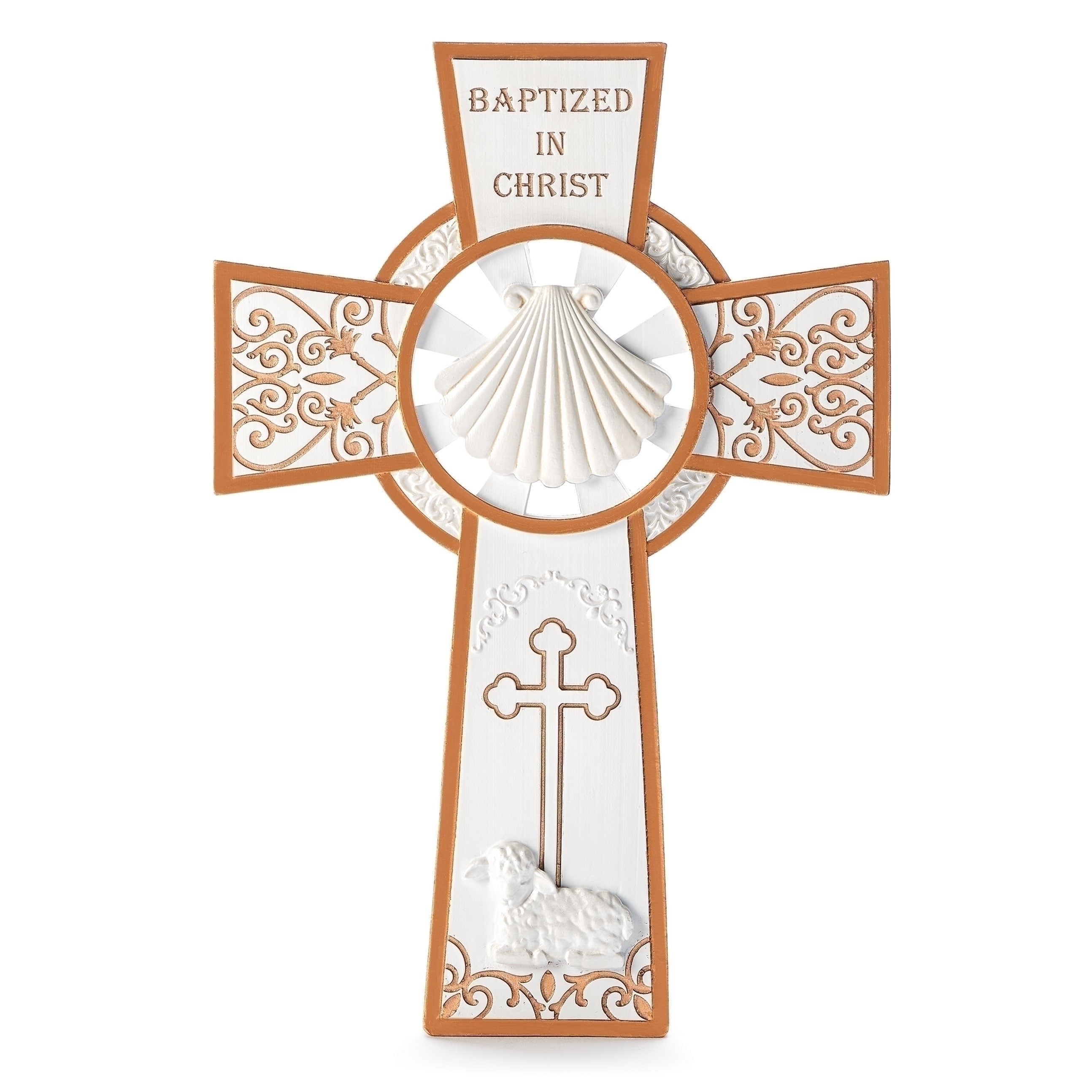 Cross/Baptism/Wall/Gold/Sacraments