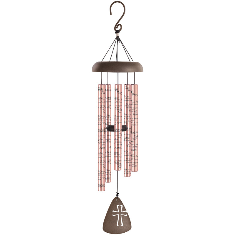 Windchime/30"/Rose Gold/Lord's Prayer