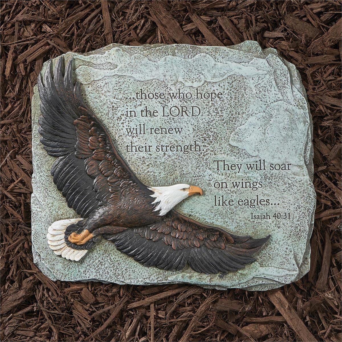 Garden Stone/Isa 40:31/Eagle Wings/11"