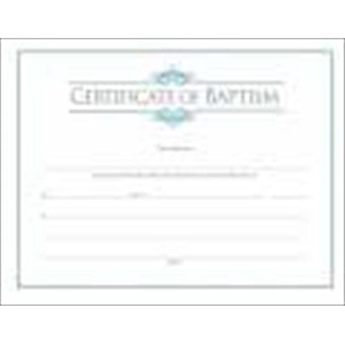 Certificate of Baptism/Blue Sil