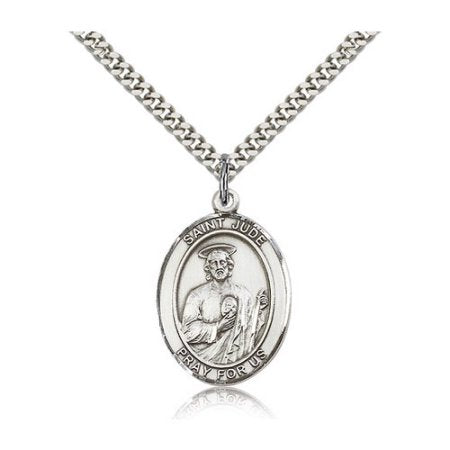Necklace/SS/St Jude/7060SS/24S