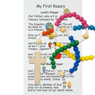 Rosary/Child/Sm Wooden/Colors