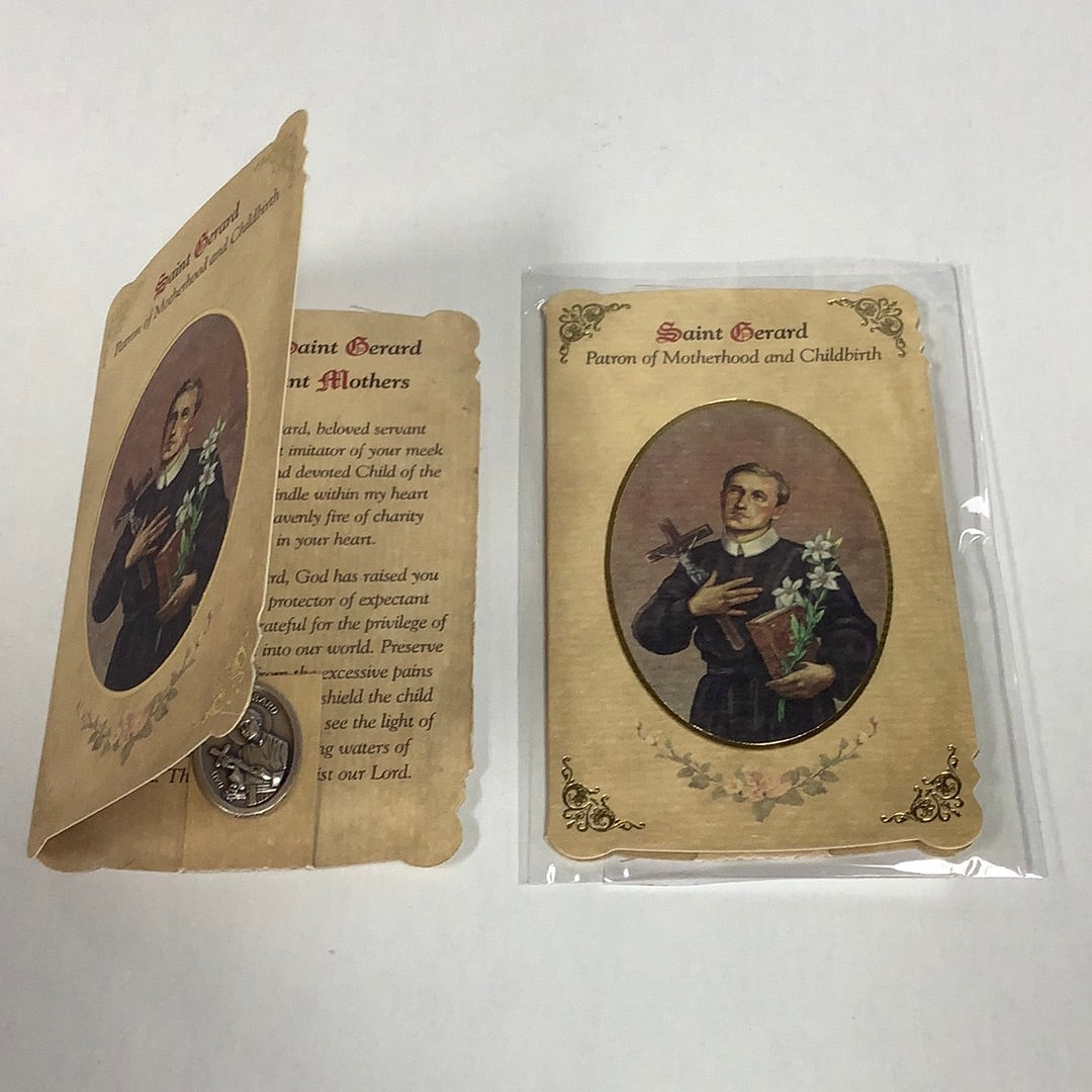 Medal-Healing Prayer Card-St Gerard-MC040