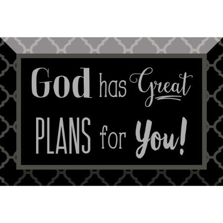 Plaque-Glass-God Has Great Plans-6959