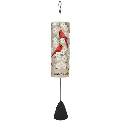 Windchime-Cylinder-In Loving Memory-Cardinal