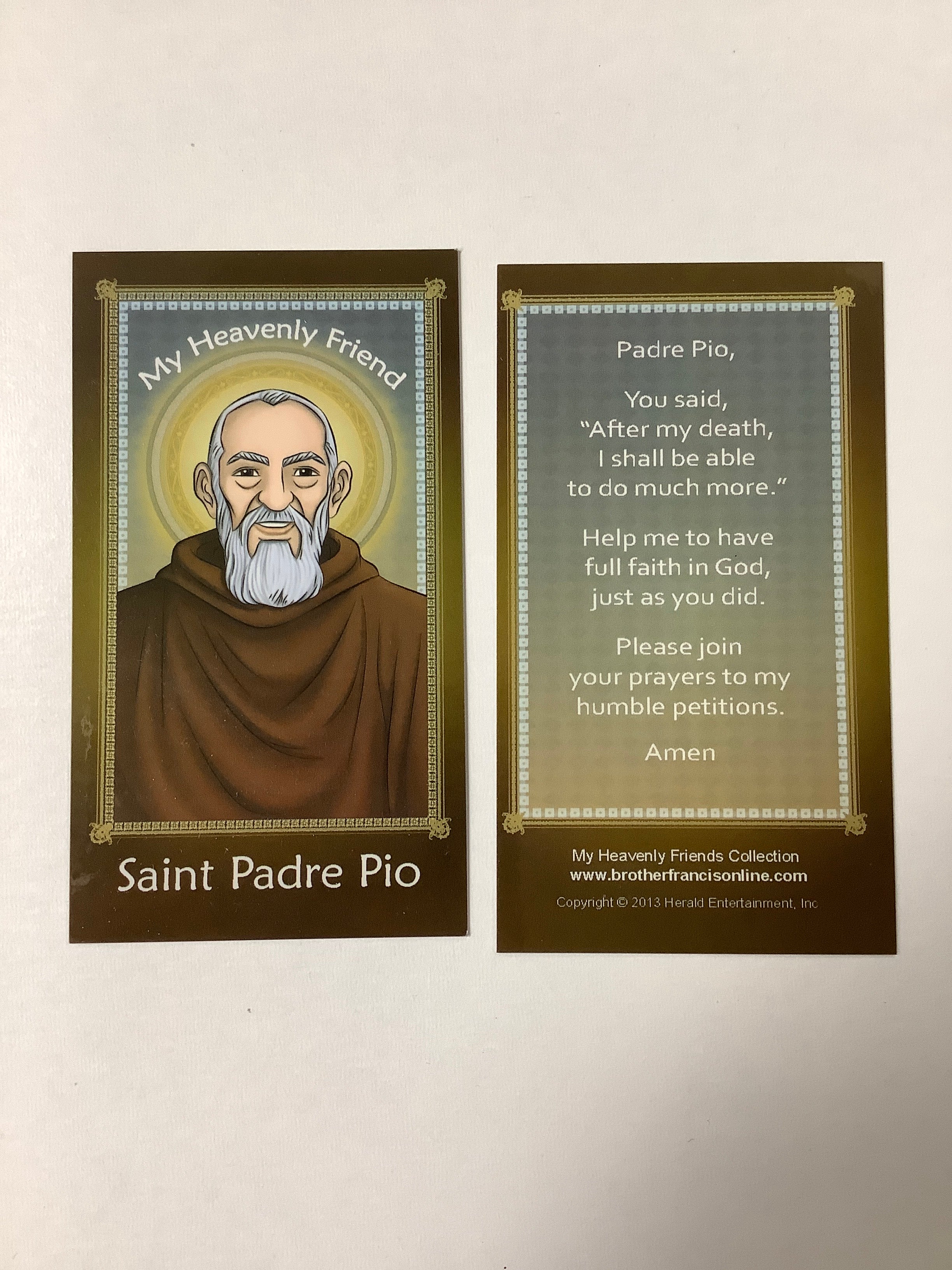 Prayer Card/My Heavenly Friend
