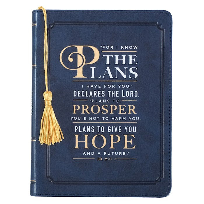Journal/Lux Lea/Navy & Gold/Jer 29:11/I Know The Plans