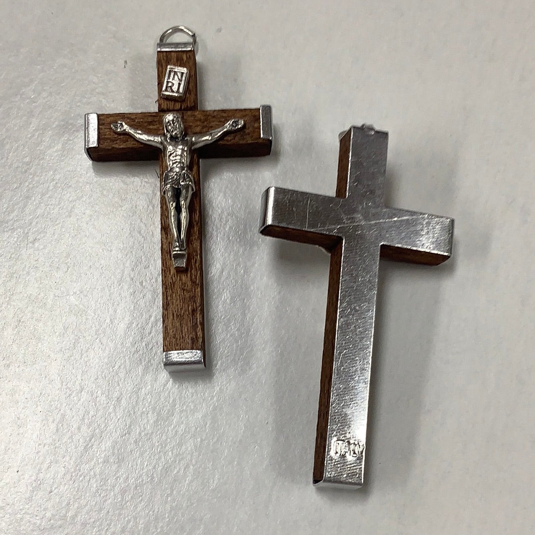 Crucifix/Wood/Brwn/2¼"