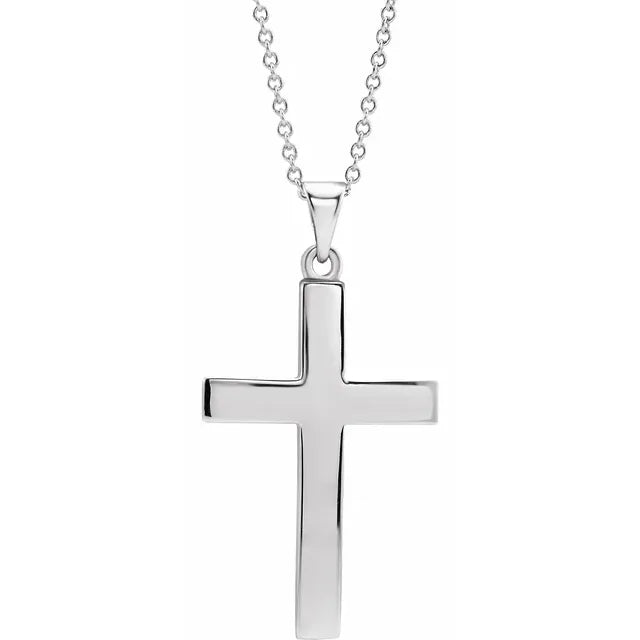 Necklace/SS/Cross/SS Chain
