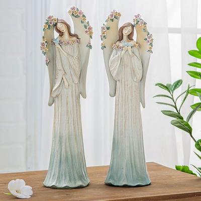 Figurine/Angel/FloralWings/13½"