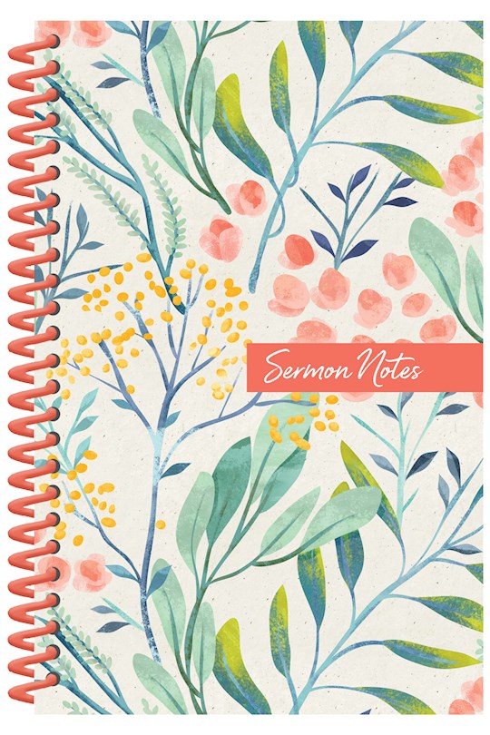 Notebook-Spiral-Sermon Notes-Floral