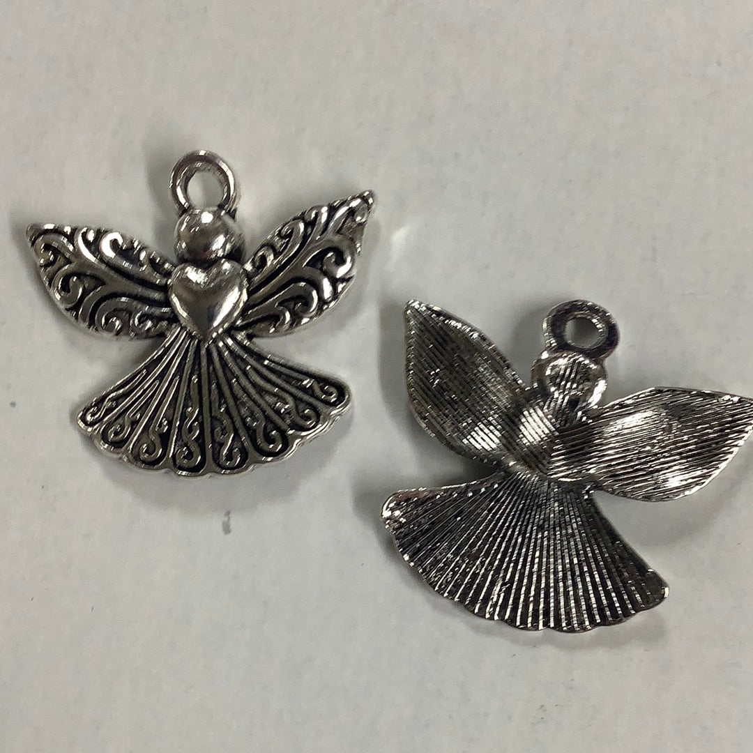 Charm-Angel-Heart-Pewter