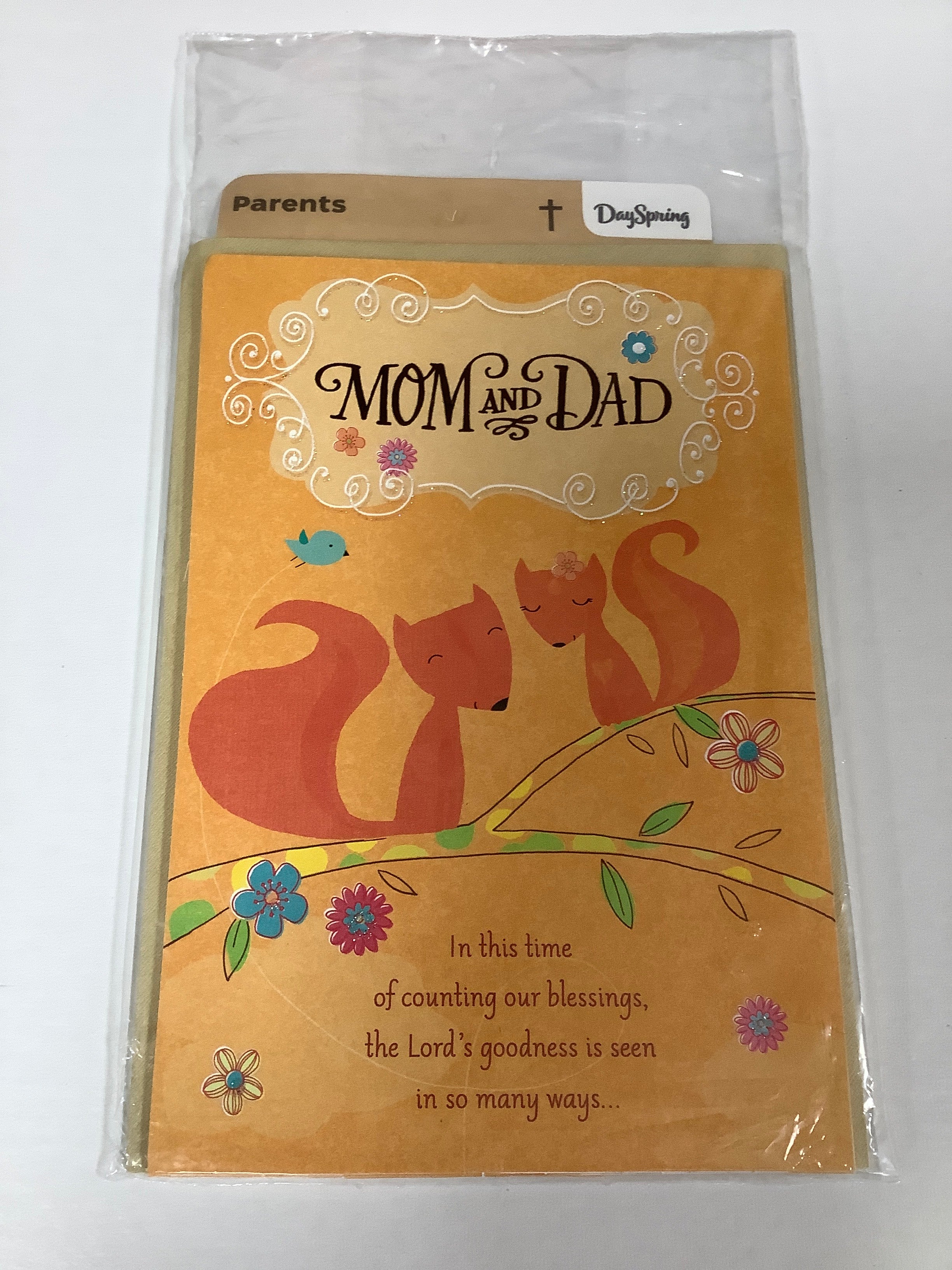 Card-Parents-Thanksgiving-Squirrels Branch-27626