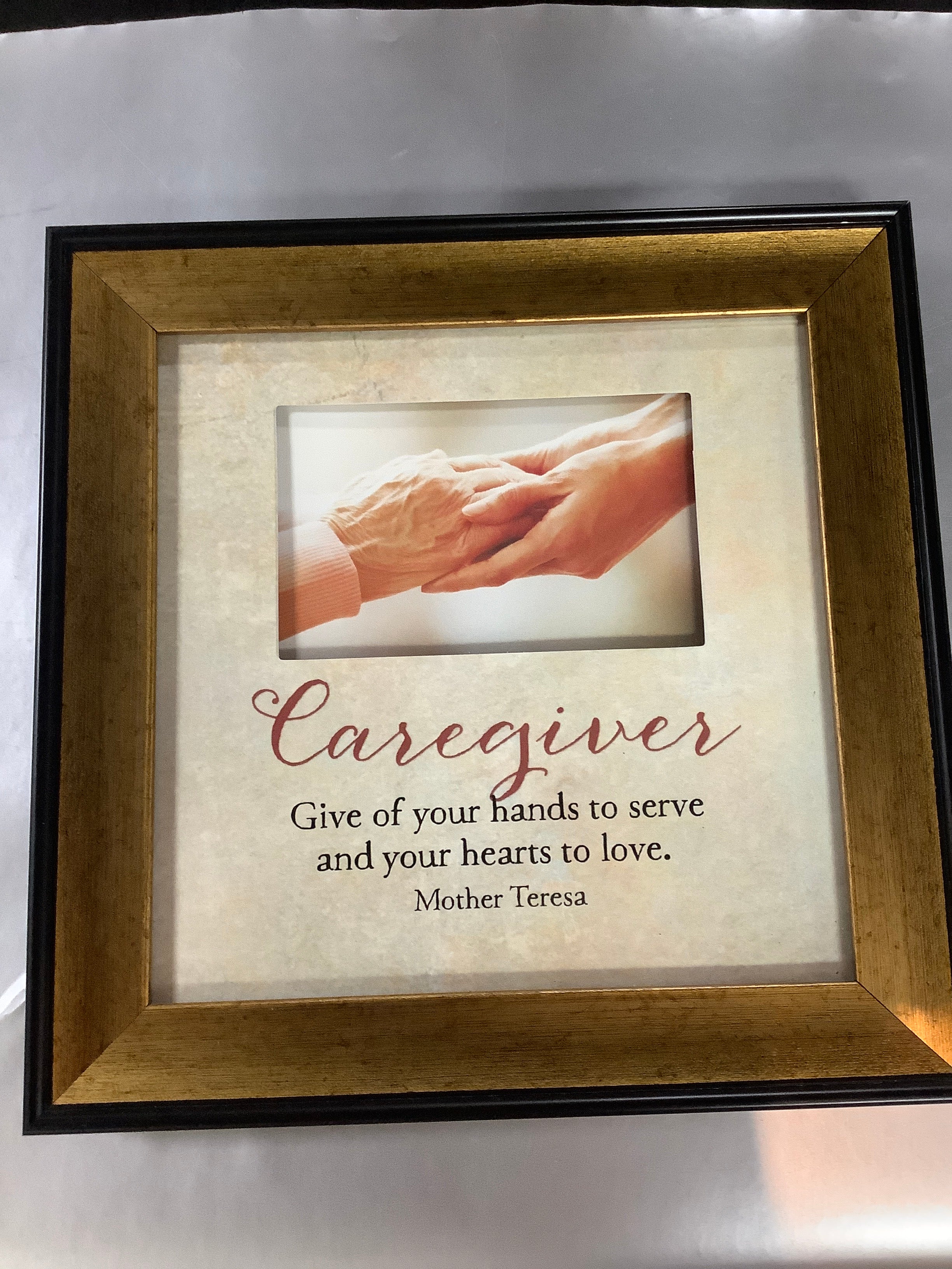 Framed Print/Caregiver/Touching