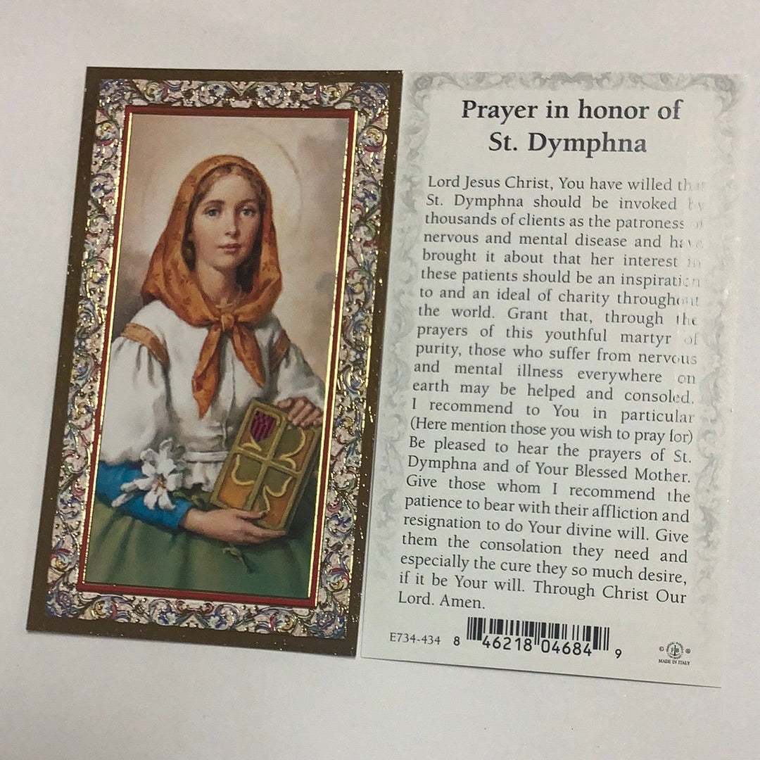 BM-gold-embossed-St Dymphna-E734-434