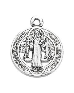 Medal/St. Benedict/3/4"/Silver