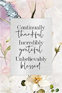 Plaque-Thankful Grateful Blessed