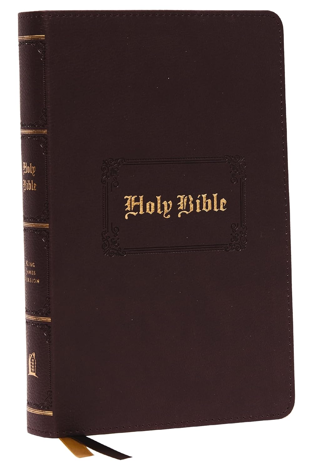 Bible-KJV-Personal Size-Index-Lrg Print-Brown