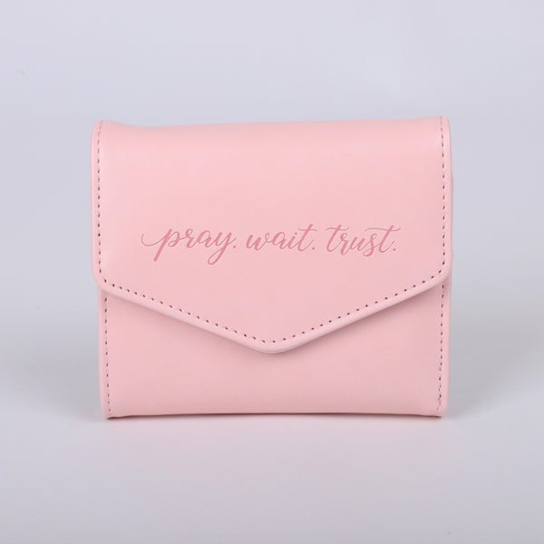Wallet-Pray. Wait. Trust.-Pink