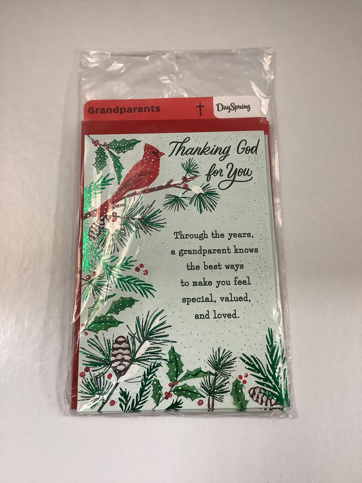 Card-Grandparents-Christmas-Cardinal Branch-6068066