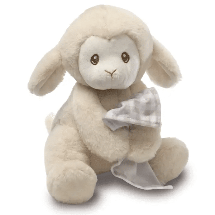 Stuffed-Lamb-Praying-Now I Lay Me Down To Sleep