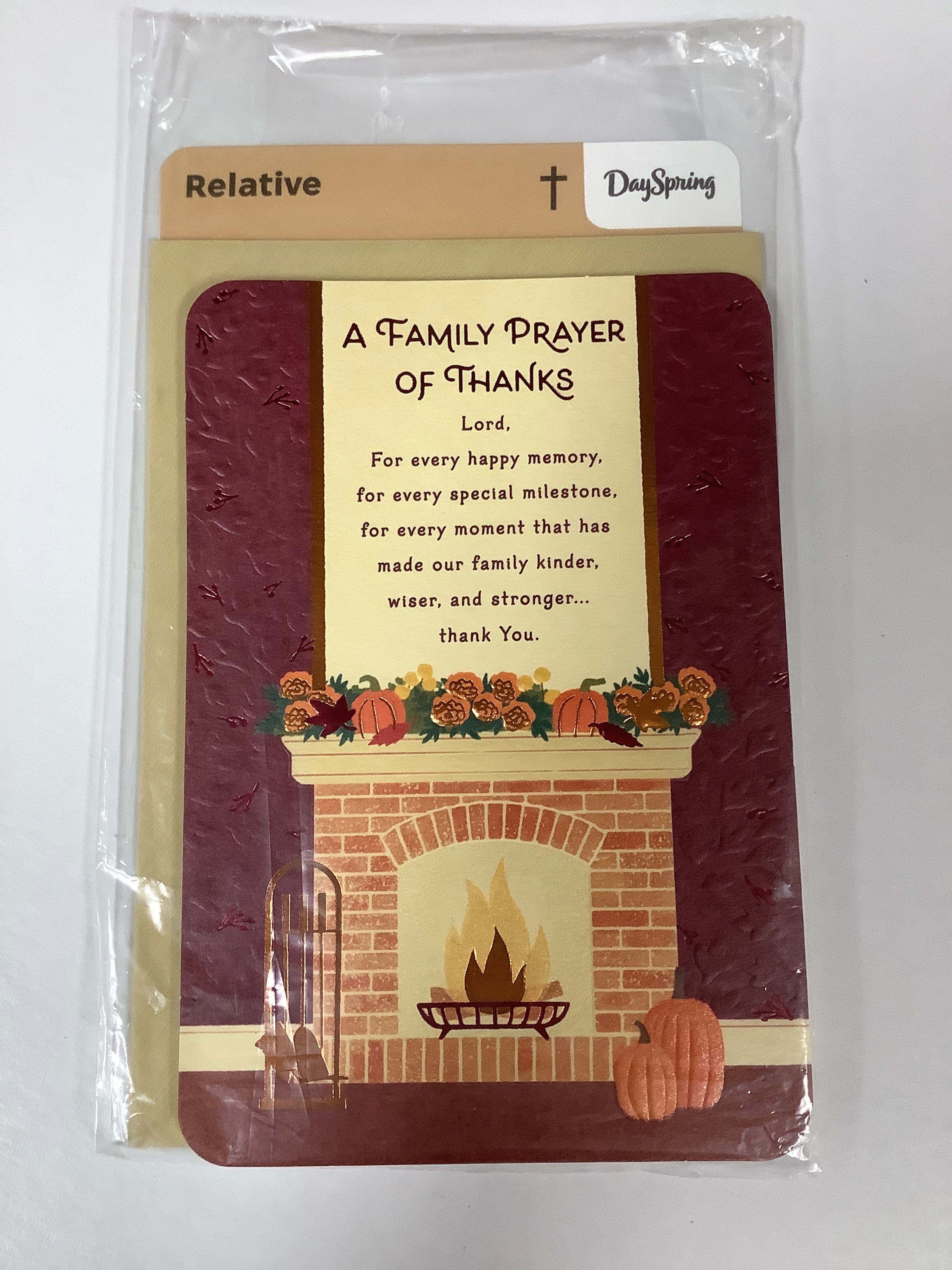 Card-Relative-Thanksgiving-Fireplace Pumpkins-U4509