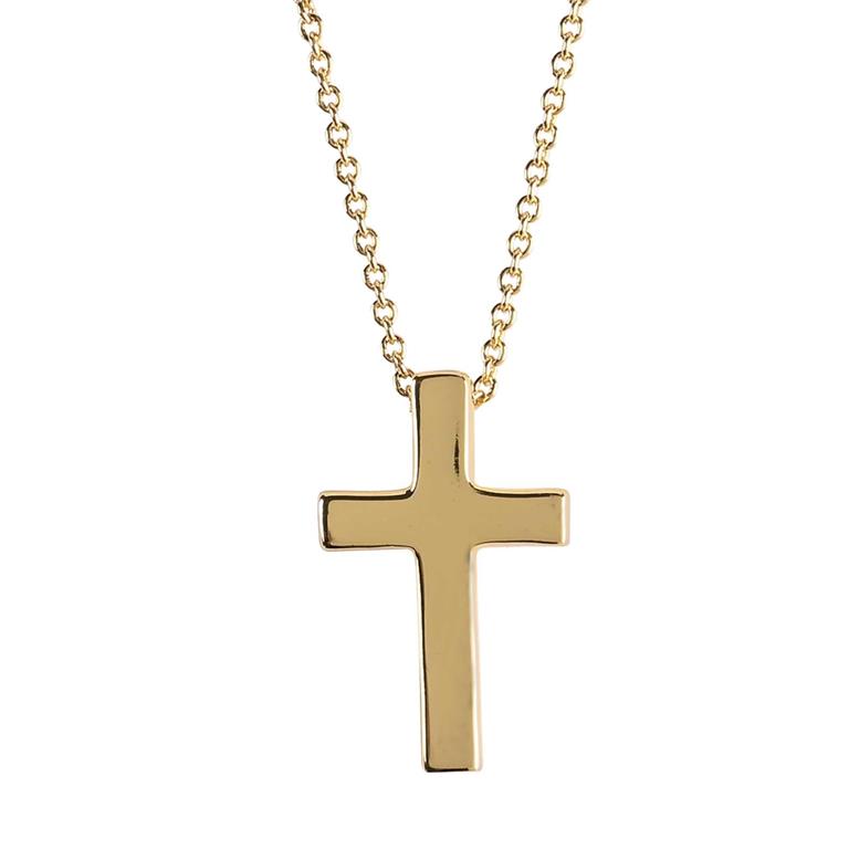 Necklace-SP Box Cross-SP Chain 18"