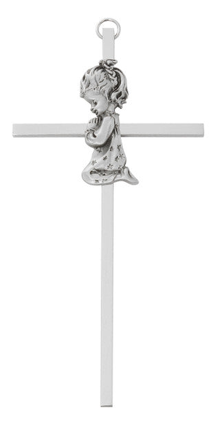 Cross-Praying Girl-Aluminum-3x6