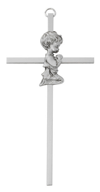 Cross-Praying Boy-Aluminum-3x6