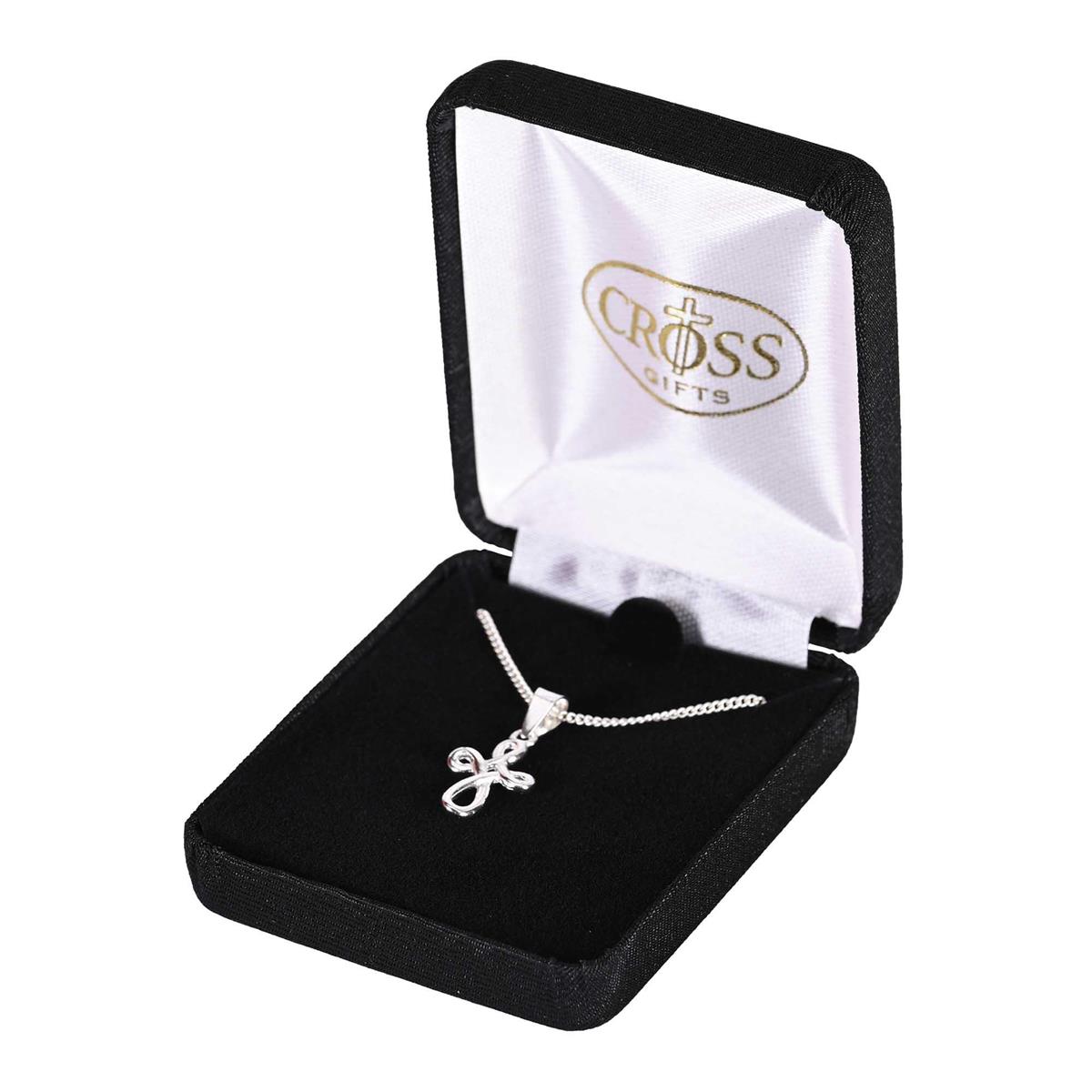 Necklace-Cross-Silver Plated
