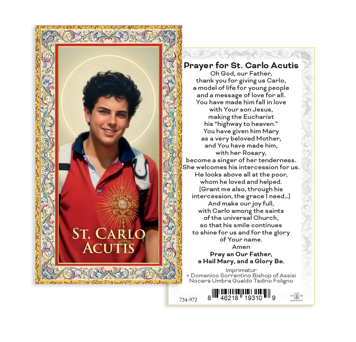 BM-Gold-Embossed-St. Carlo Acutis-734-972/E734-972