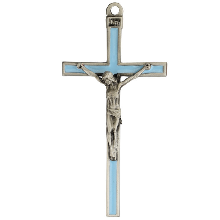 Crucifix/5"/Blue-Silver/73-36