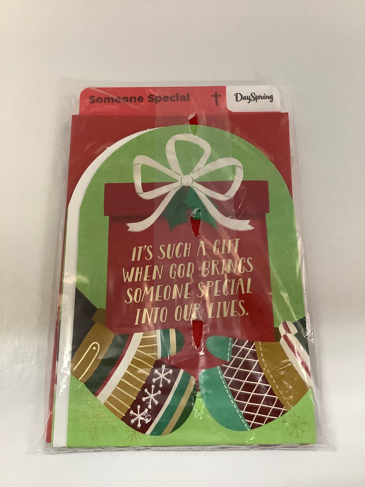 Card-Someone Special-Christmas-Gift Box Mittens-6240630
