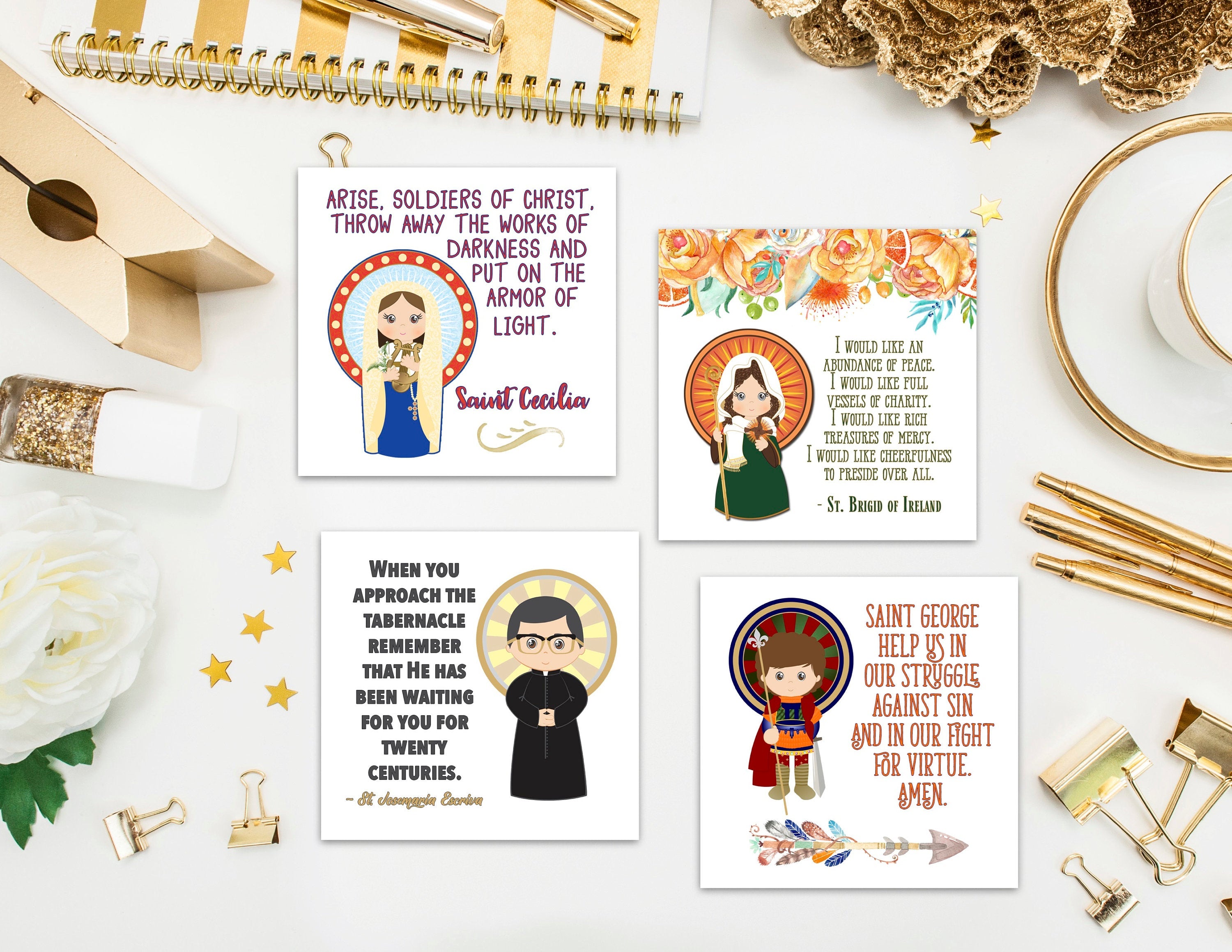 Stickers/Saints/Set#3/12ct