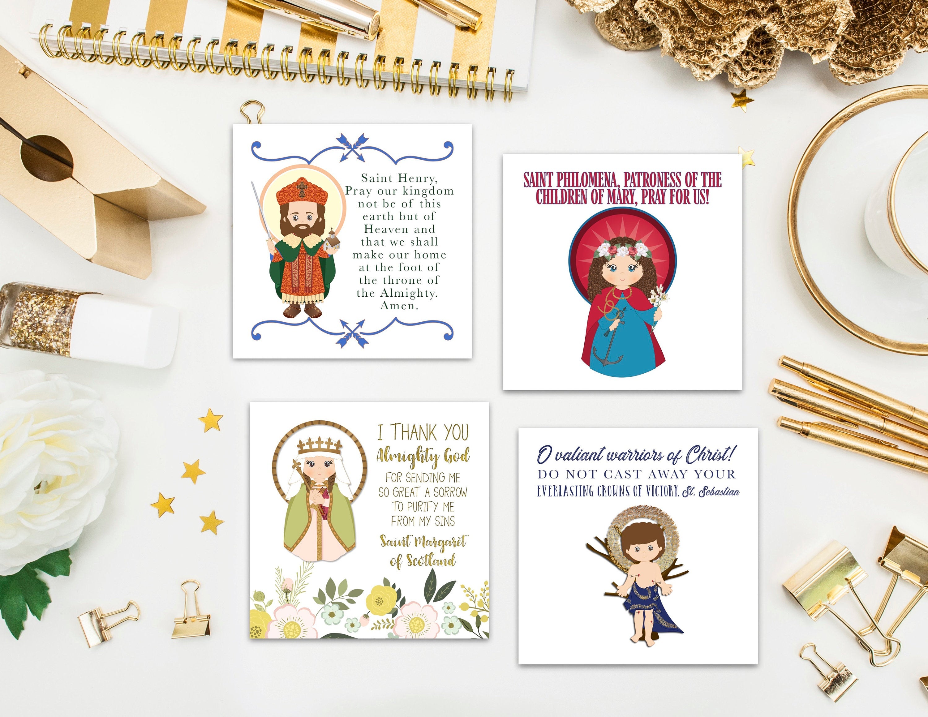 Stickers/Saints/Set#3/12ct