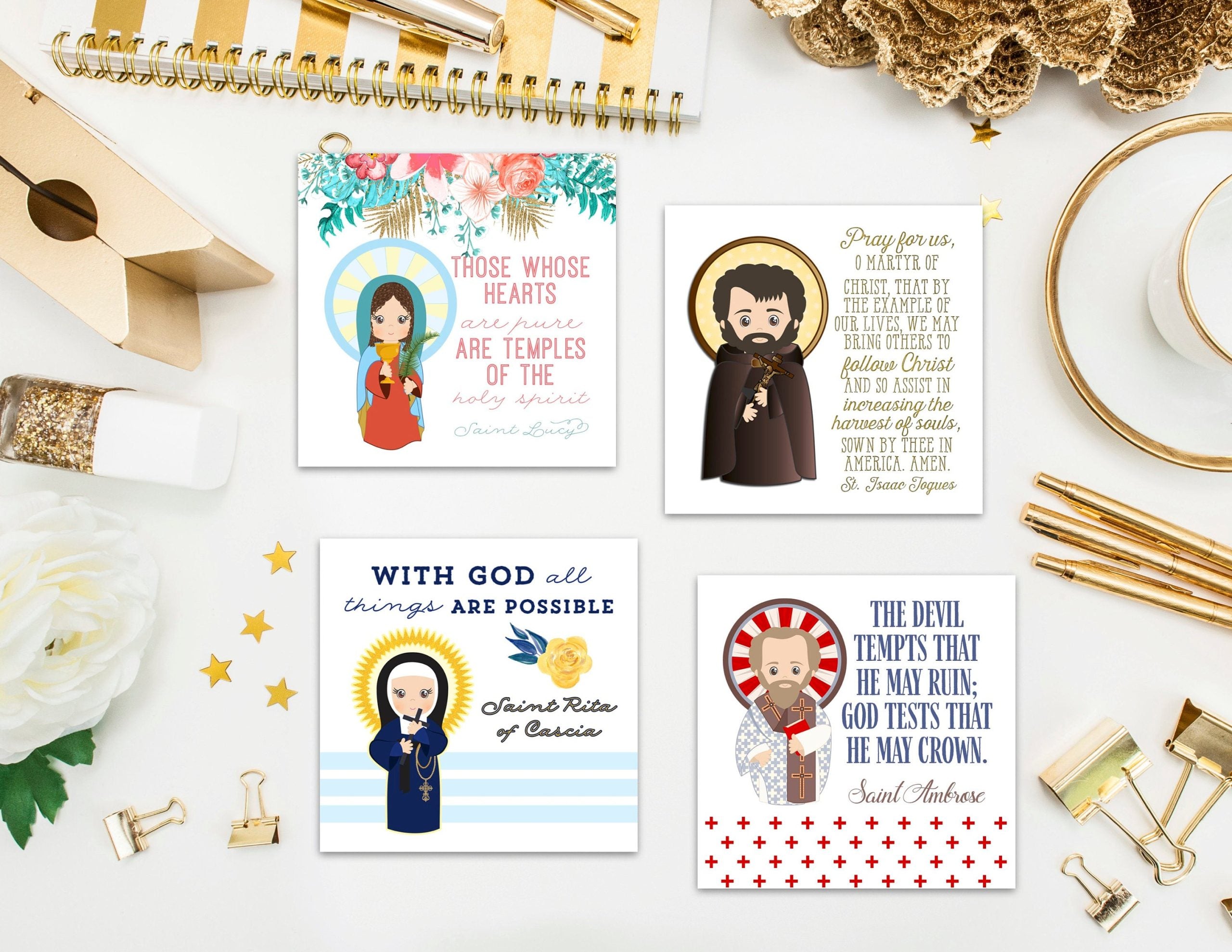 Stickers/Saints/Set#3/12ct