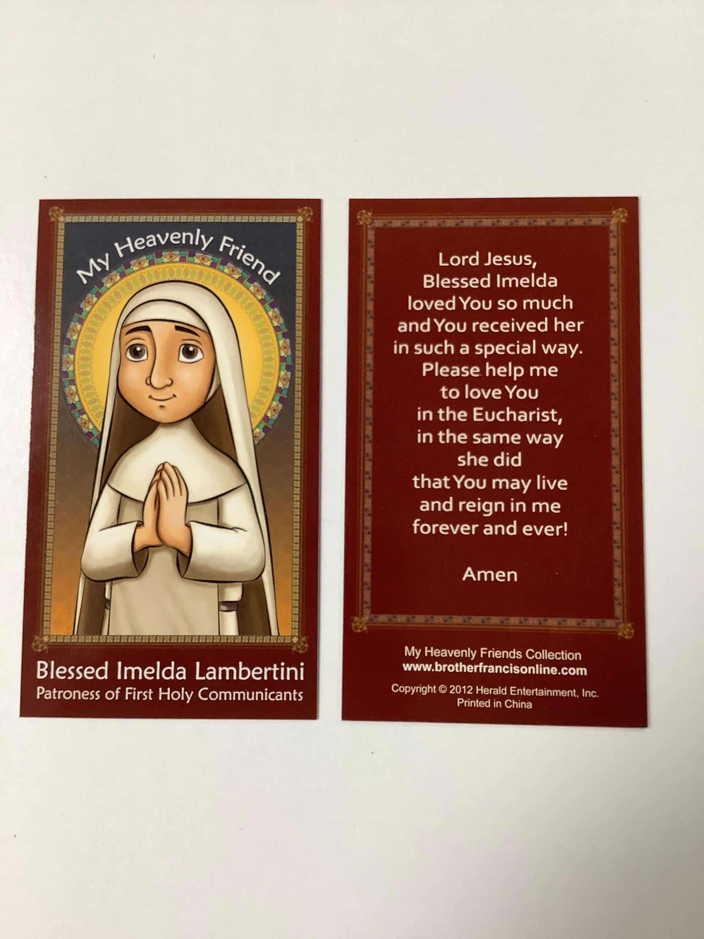 Prayer Card/My Heavenly Friend