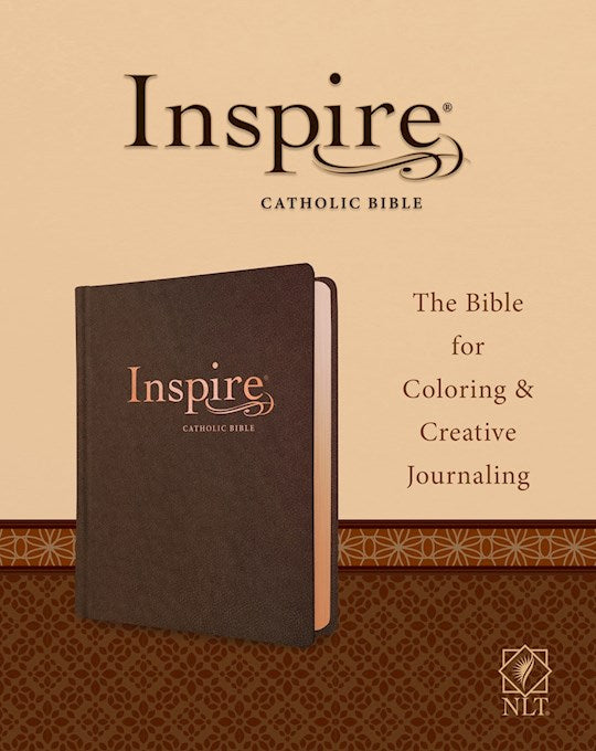 Bible-NLT-Catholic-Drk Brn-Inspire-Journaling
