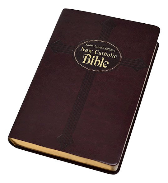 Bible/NCB/LPrint/St Jos/Burgundy/LG Print