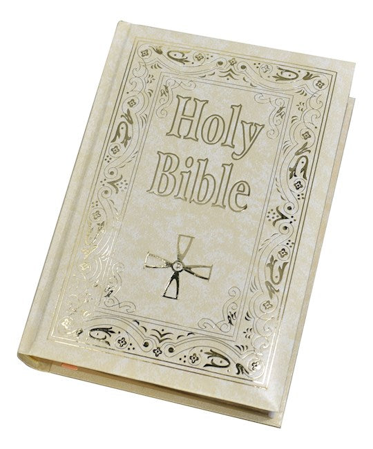 Bible/NCB/LPrint/WhitewGoldEdge-Large Print