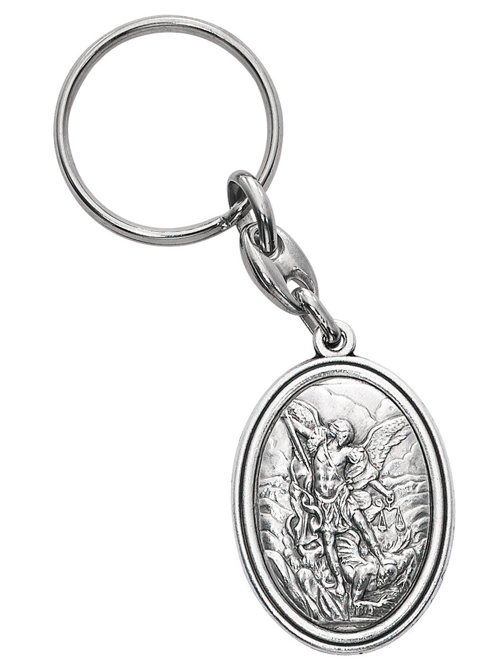 Key Ring/St.Michael/Pewter